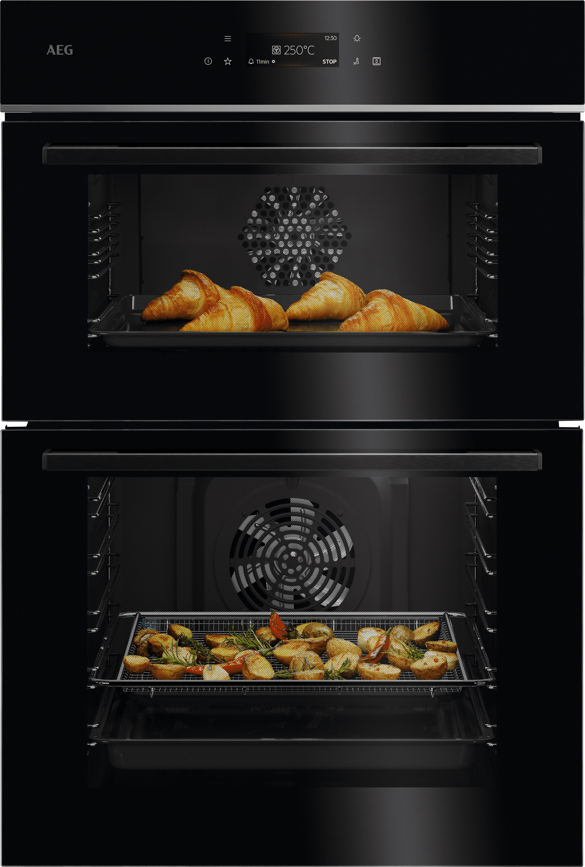 AEG TE7CP61B Built In Electric Single Oven - Black
