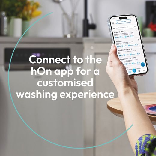 Candy RapidÓ Integrated Standard Dishwasher - White with Fixed Door Fixing Kit - Annotation - hOn app