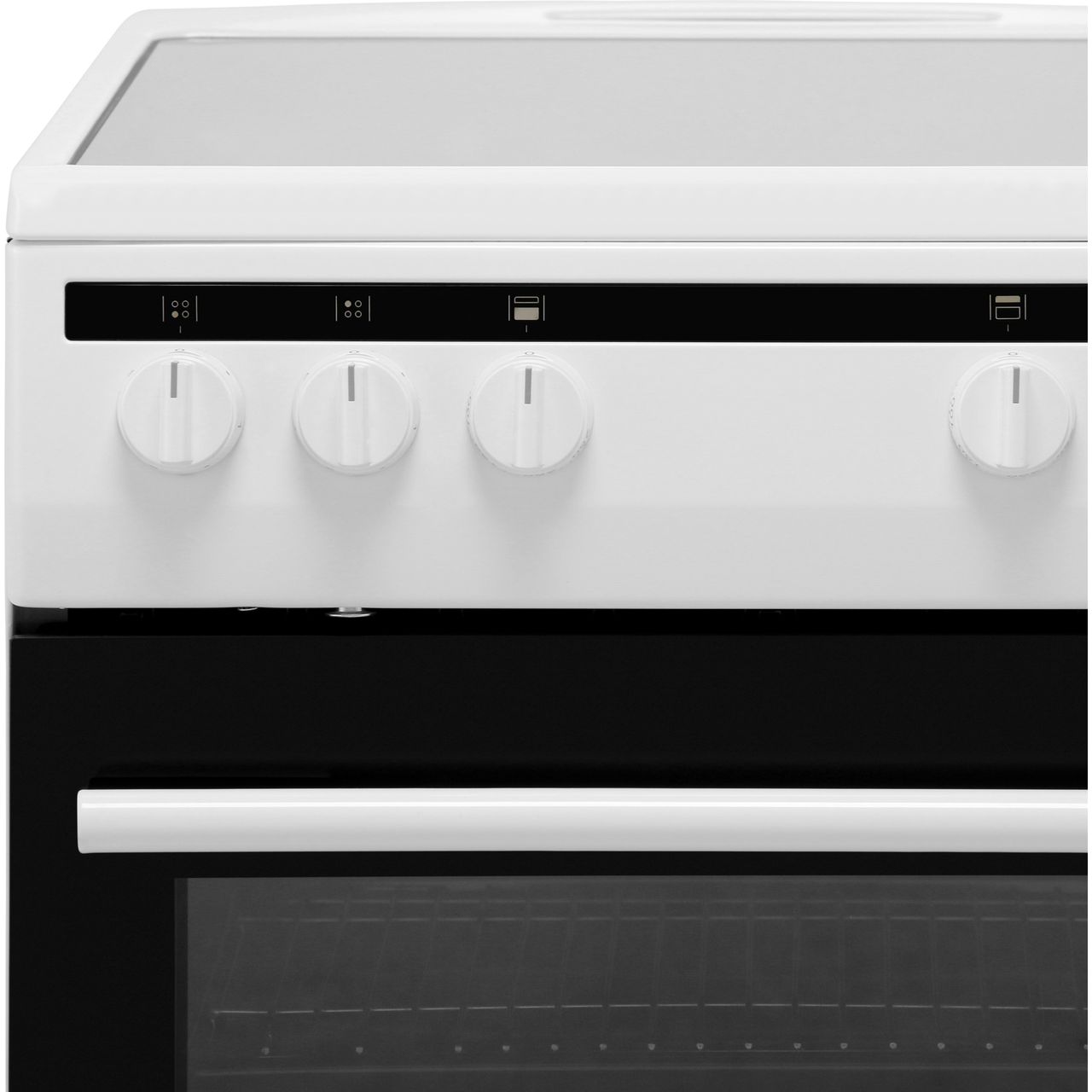 Amica AFC5100WH Free Standing A/A Electric Cooker with Ceramic Hob 50cm