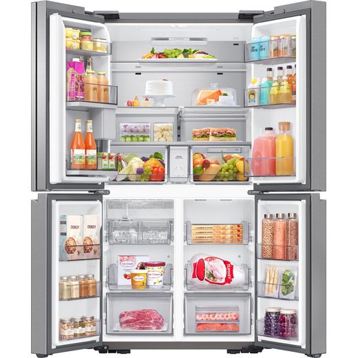 Samsung Series 9 Beverage Center™ American Fridge Freezer - Silver - Doors open
