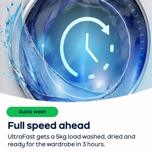 Beko EnergySpin™ 8Kg / 5Kg Washer Dryer - Anthracite  - AO Annotation -  UltraFast