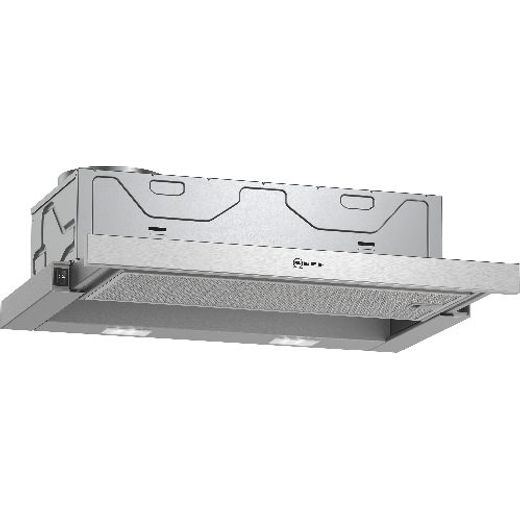 NEFF N30 D46BR22N1B 60 cm Telescopic Cooker Hood - Silver - B Rated