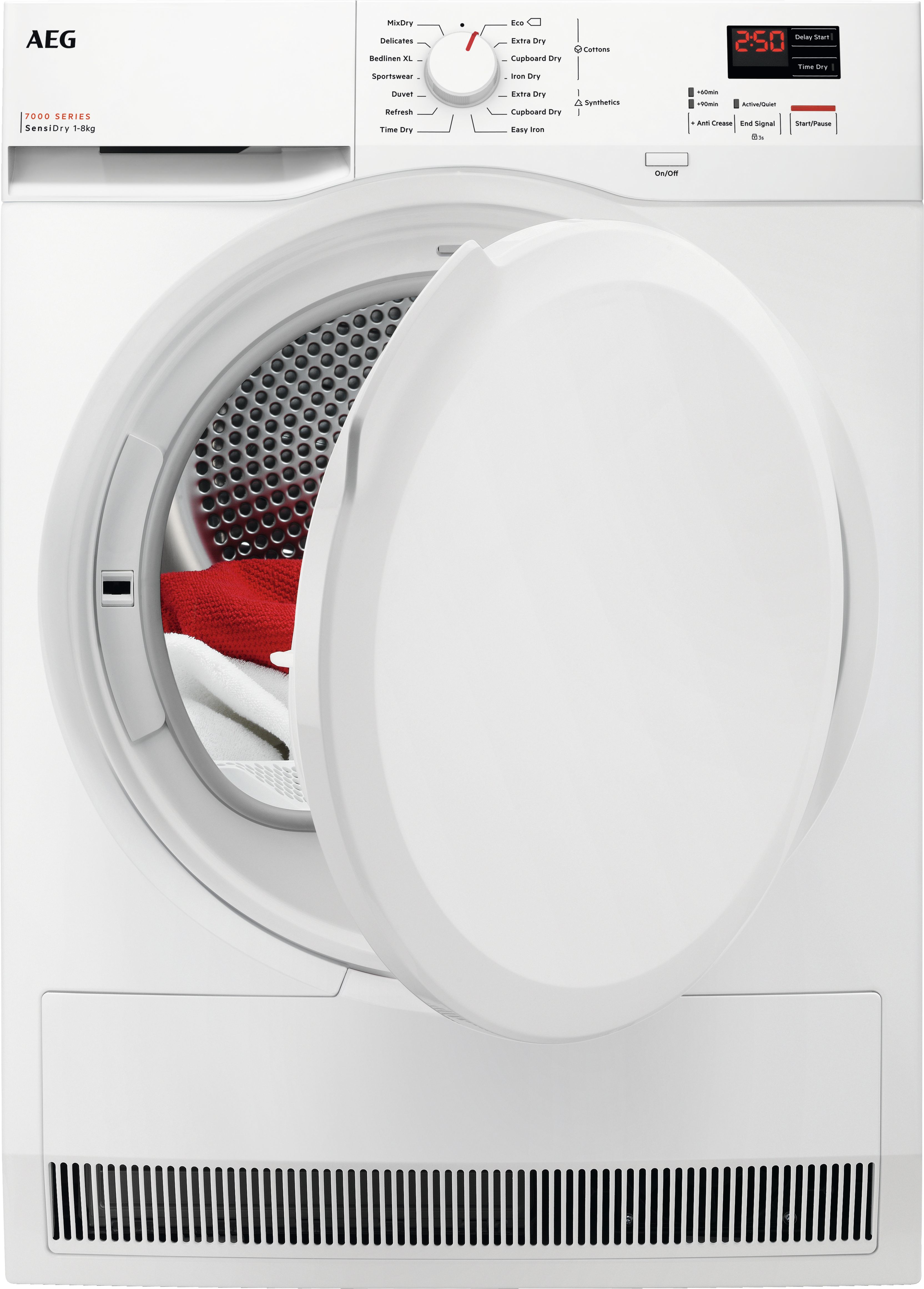 AEG 8kg Heat Pump Tumble Dryer - White