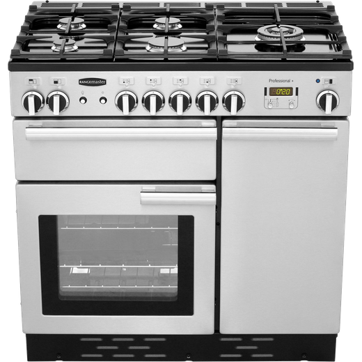 Rangemaster Professional Plus Gas Range Cooker - Stainless Steel 