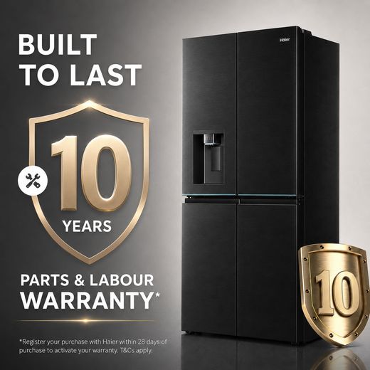 Haier Horizon American Fridge Freezer - Black - annotation - built to last