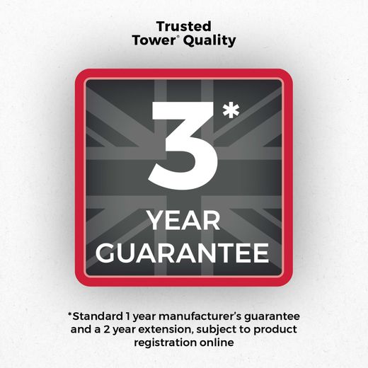 Tower CeraGlide XL Cordless T22035RED 3100 Watt Iron -Black / Red - Guarantee