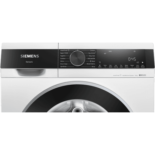 Siemens IQ500 WG56G2Z4GB 10kg Washing Machine with 1600 rpm - White - Control panel