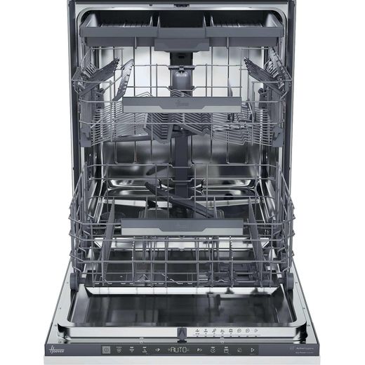 Hoover H-DISH 500 Fully Integrated Standard Dishwasher - Anthracite - front with door open shot