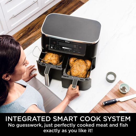 Ninja Foodi Max Dual Zone AF451UK Air Fryer - Black - Annotation - Smart cook system shot