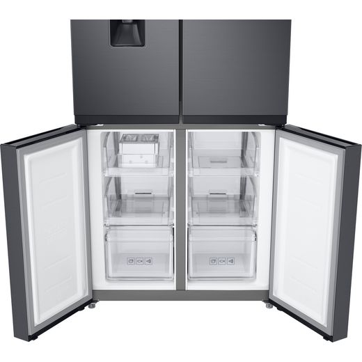 Samsung American Fridge Freezer - Anthracite - Freezer door open shot