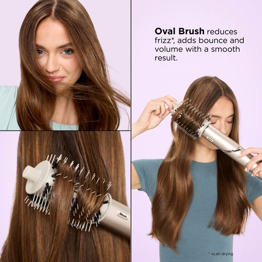 Shark FlexStyle 5-in-1 HD446SLUK Hot Air Styler - Stone - Annotation -  oval brush shot
