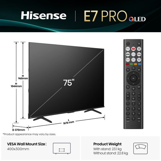 E78Q Pro QLED TV - Annotation -  Dimeson shot 
