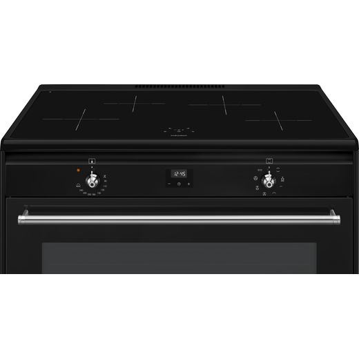 Smeg Concert Electric Range Cooker with Zone induction hob Hob - Black  - Control panel shot
