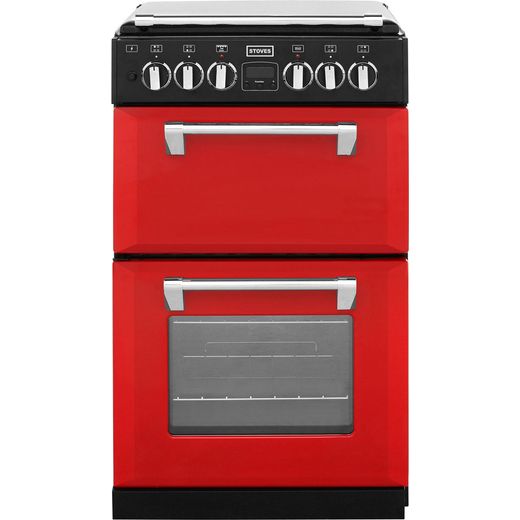 Stoves Mini Range RICHMOND550DFW Dual Fuel Cooker - Hot Jalapeno - Needs 4.9KW Electrical Connection