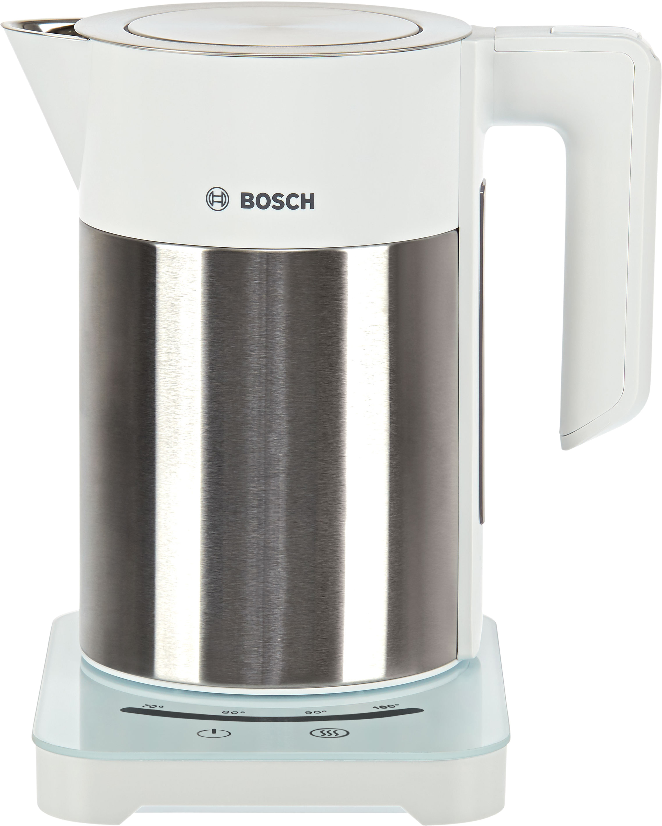 Bosch Sky TWK7201GB Kettle with Temperature Selector - White / Silver, White