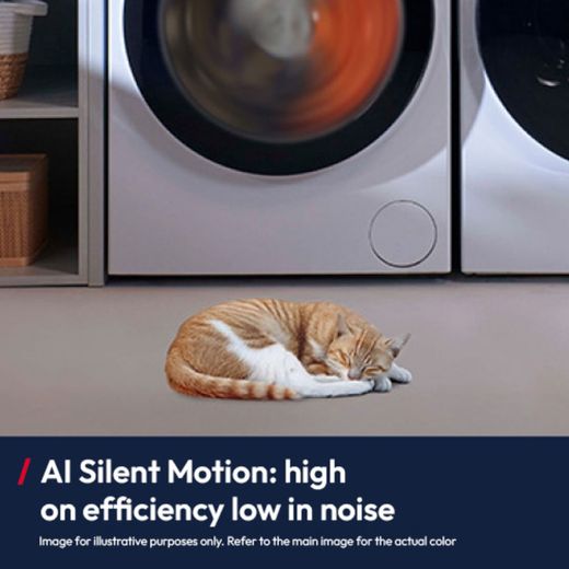 Hoover Pro Wash Series 7 HBQD49SBL10JU-80 9kg WiFi Connected Auto Dosing Washing Machine with 1400 rpm - Matte Black - Annotation - ai silent mode