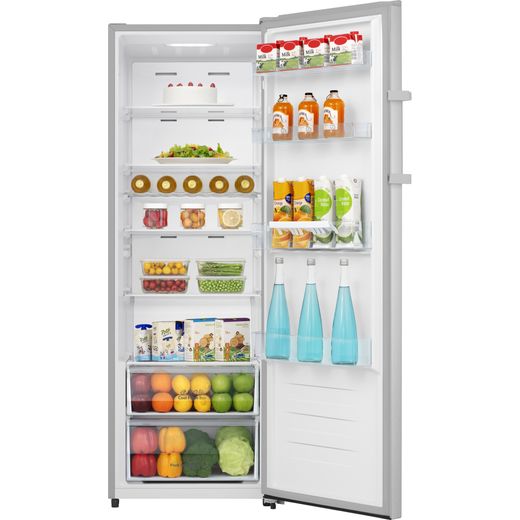 Hisense RL415N4ACE Fridge - Grey - Front with door open shot
