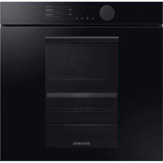 Samsung Infinite NV75T8579RK Wifi Connected Built In Electric Single Oven with added Steam Function - Onyx Black - A+ Rated