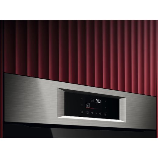 AEG SurroundCook OU5PB40PM Built In Electric Single Oven with Pyrolytic Cleaning - Stainless Steel - Control panel