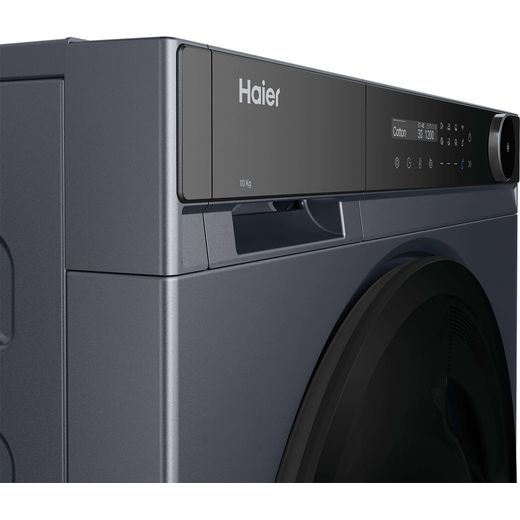 Haier Series 8 HWB100B14858GUUK Integrated 10kg Washing Machine with 1400 rpm - Graphite - Close up shot