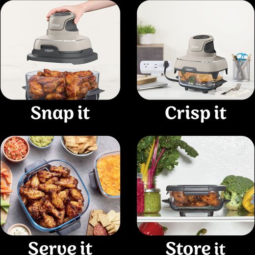 Ninja FN101UKST Air Fryer - Stone - Annotation - feature shot