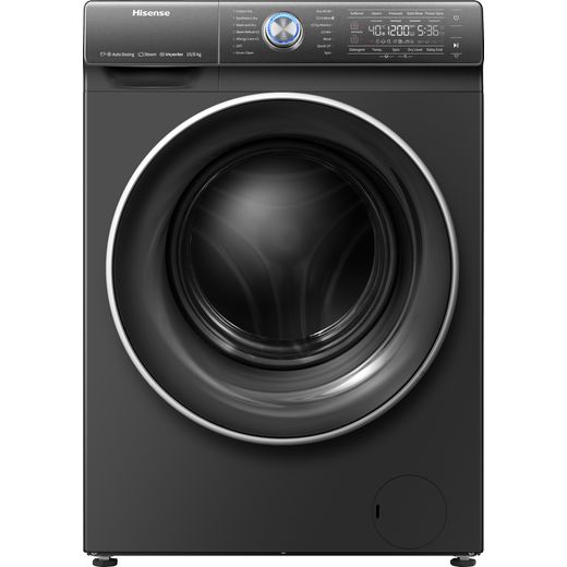 Hisense WDQR1014EVAJMB 10Kg / 6Kg Washer Dryer with 1400 rpm - Black - B Rated