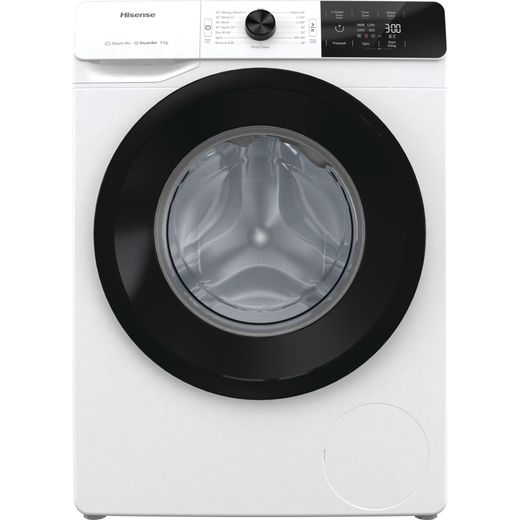 Hisense WFGE90141VM 9Kg Washing Machine with 1400 rpm - White - B Rated