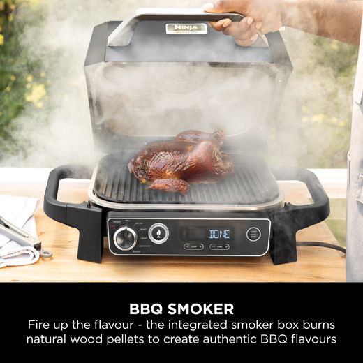 Ninja Woodfire OG701UK Health Grill - Black / Grey - Annotation - BBQ smoker
