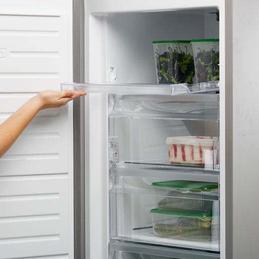 Smeg Frost Free Upright Freezer - Silver