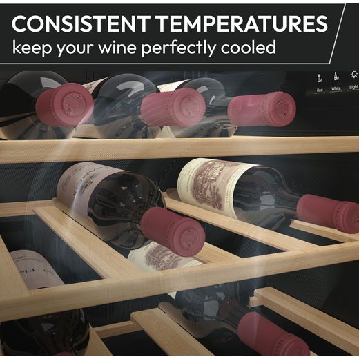 Hoover Wine Cooler - Black - Annotation - consistent temps shot