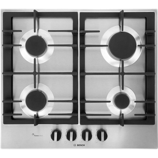 Bosch Series 6 PCP6A5B90 58cm Gas Hob - Stainless Steel