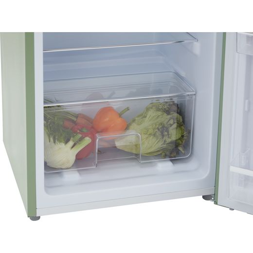CDA Fridge Freezer - Green - Close up drawer shot