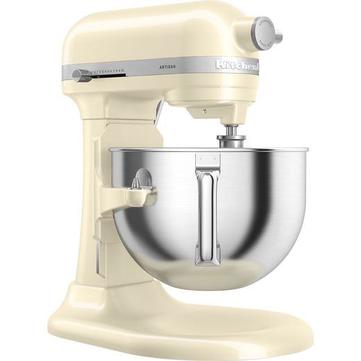 KitchenAid Artisan 5KSM60SPXBAC Stand Mixer with 5.6 Litre Bowl - Almond Cream - Right perspective