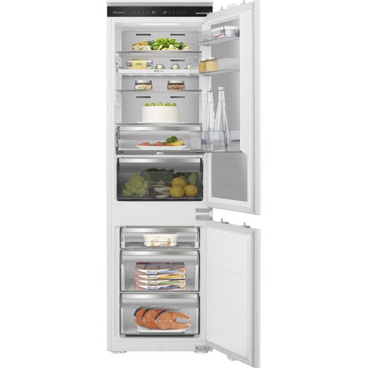 Hisense RB5B250SSWC1 Wifi Connected 54cm 60/40 No Frost Fridge Freezer - White - Front with door open shot
