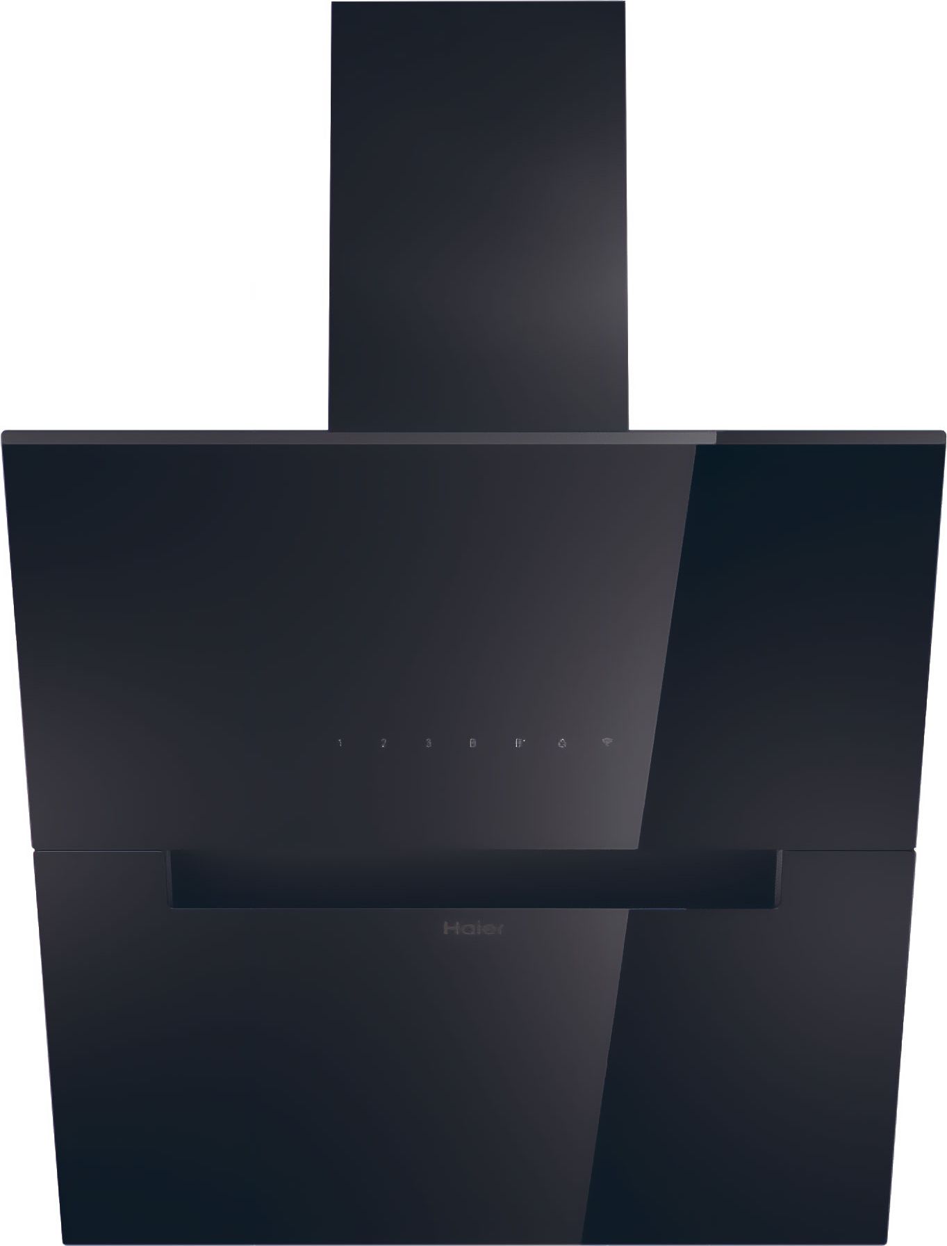 Haier - Wall-mounted Cooker Hood - 600mm - Black - 624 m³/h - Wi-Fi