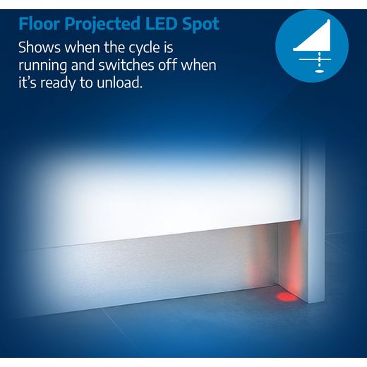 Beko b300 Fully Integrated Standard Dishwasher - Stainless Steel - Annotation - Floor-Projected-LED-Spot