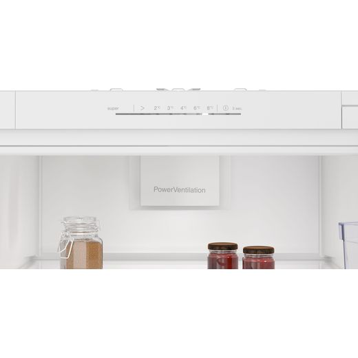 NEFF KI1811SE0G Integrated Upright Fridge - Slided-mounted Kit - White  - Close up control panel shot