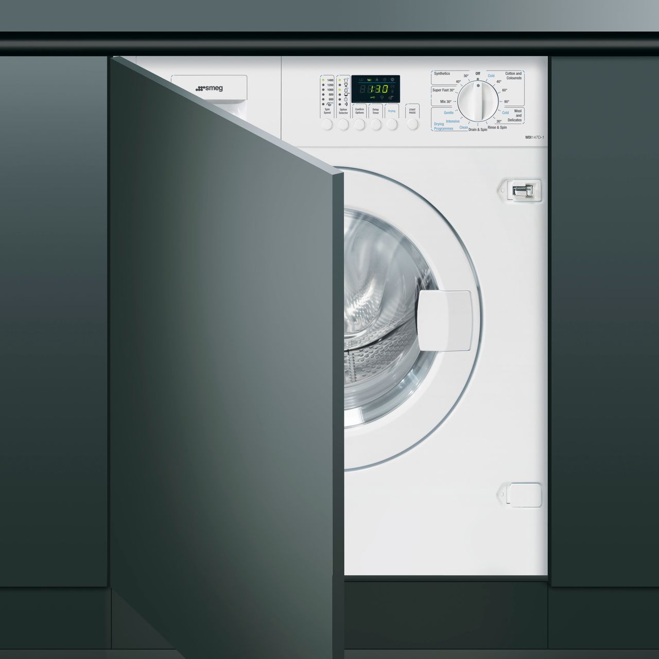 Smeg WDI147D-1 Integrated 7Kg / 4Kg Washer Dryer with 1400 rpm specs