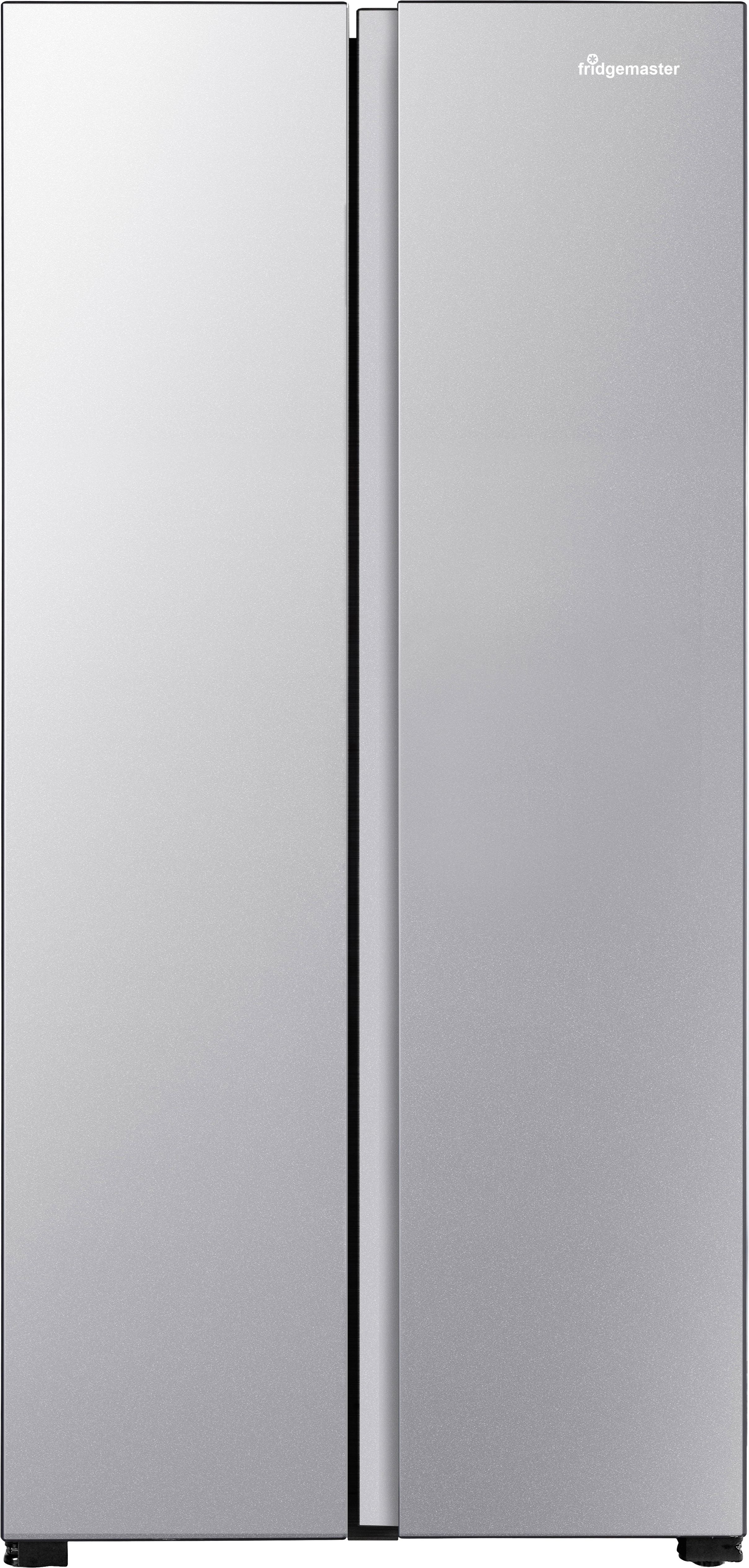 Fridgemaster MS83430ES Total No Frost American Fridge Freezer - Silver - E Rated, Silver