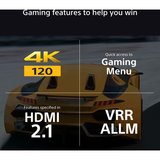Sony Bravia 77" 4K Ultra HD OLED Smart TV - Annotation - Gaming feature shot