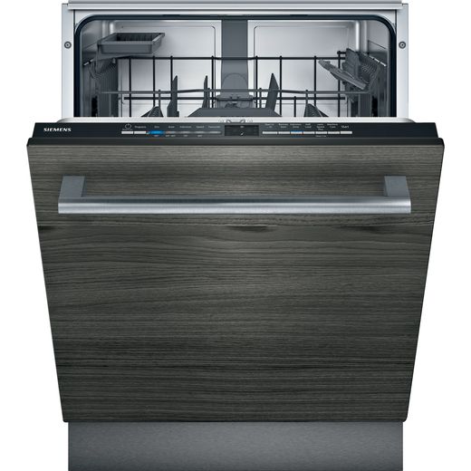 Siemens IQ-100 SN61HX02AG Wifi Connected Fully Integrated Standard Dishwasher - Black Control Panel - D Rated