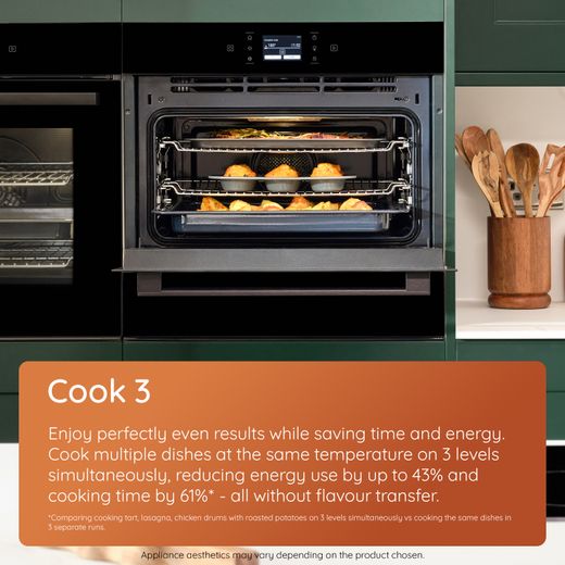 Hotpoint Class 8 HCT9A9PHTSBUK 53 Litre 46cm High, Built In Combination Microwave Oven - Black - Annotation - Cook 3