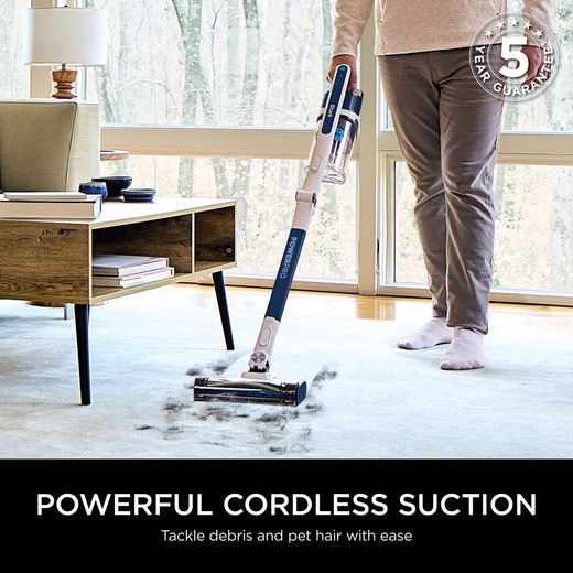 Shark Cordless Vacuum Cleaner - Blue Metallic - Annotation - Powerful cordless suction