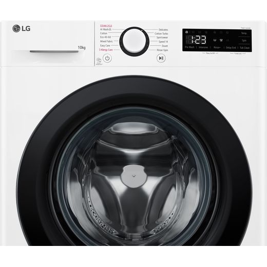 LG F4Y510WBLN1 Washing Machine White - Close up shot