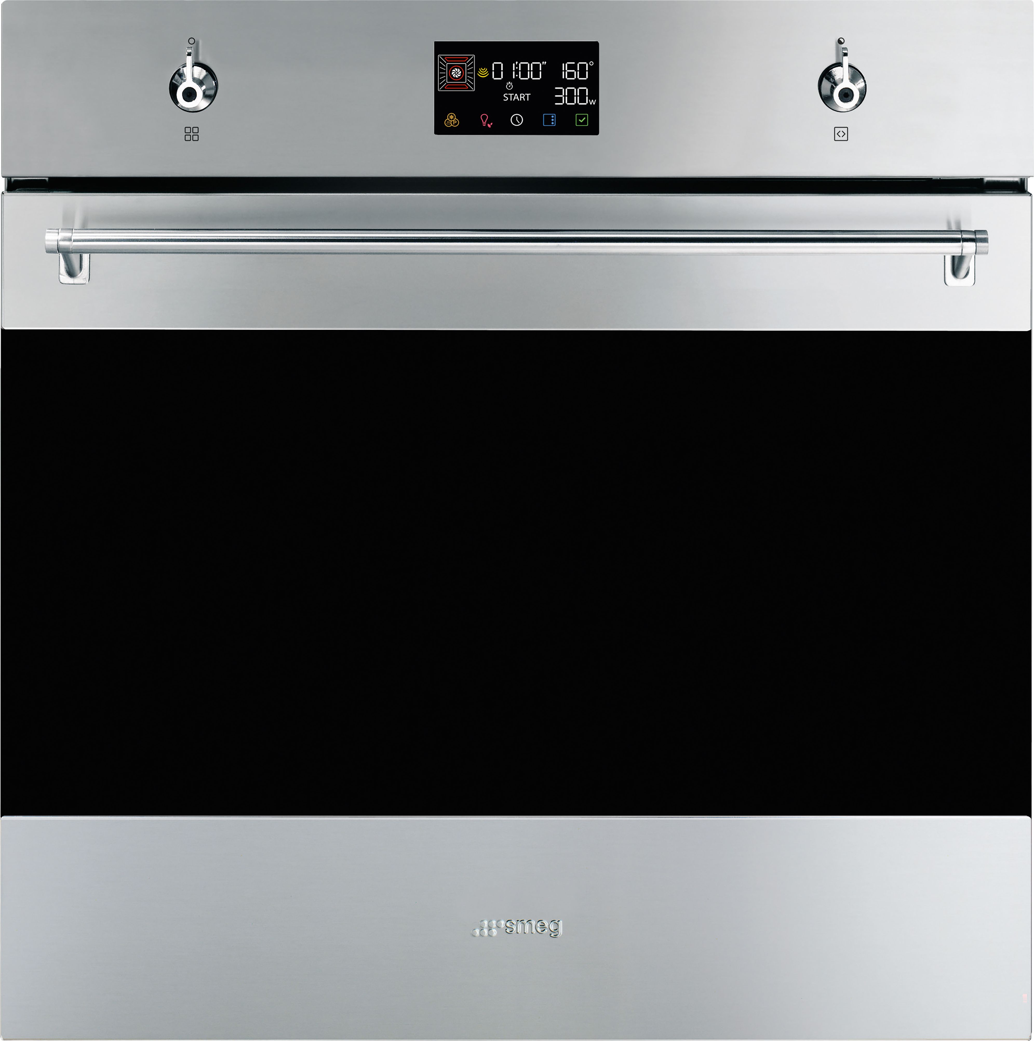 Smeg Classic SO6302M2X Built In Electric Single Oven with Microwave Function - Stainless Steel, Stainless Steel