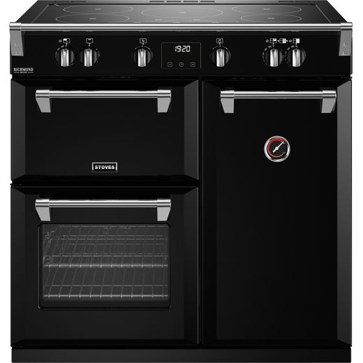 Stoves Electric Range Cooker ST DX RICH D900Ei TCH BK