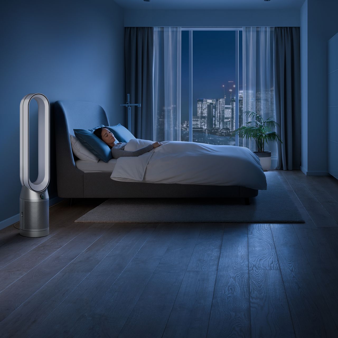 Dyson Cool™ Auto React TP7A Air Purifier with Fan Cooling - White / Nickel