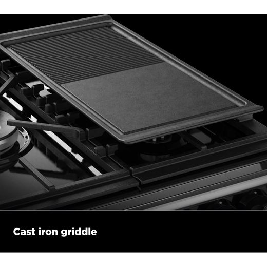 Stoves Richmond 100cm Dual Fuel Range Cooker - Black - Annotation - Cast Iron griddle