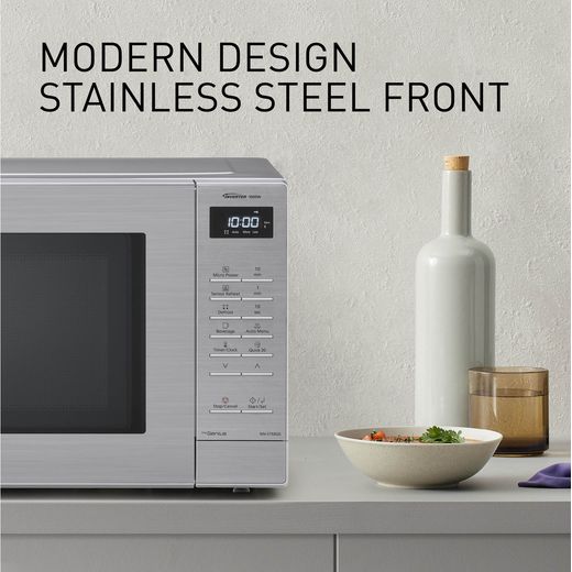 Panasonic NN-ST68QSBPQ 32 Litre 31cm High, Freestanding Small - Stainless Steel - Annotation - modern design shot
