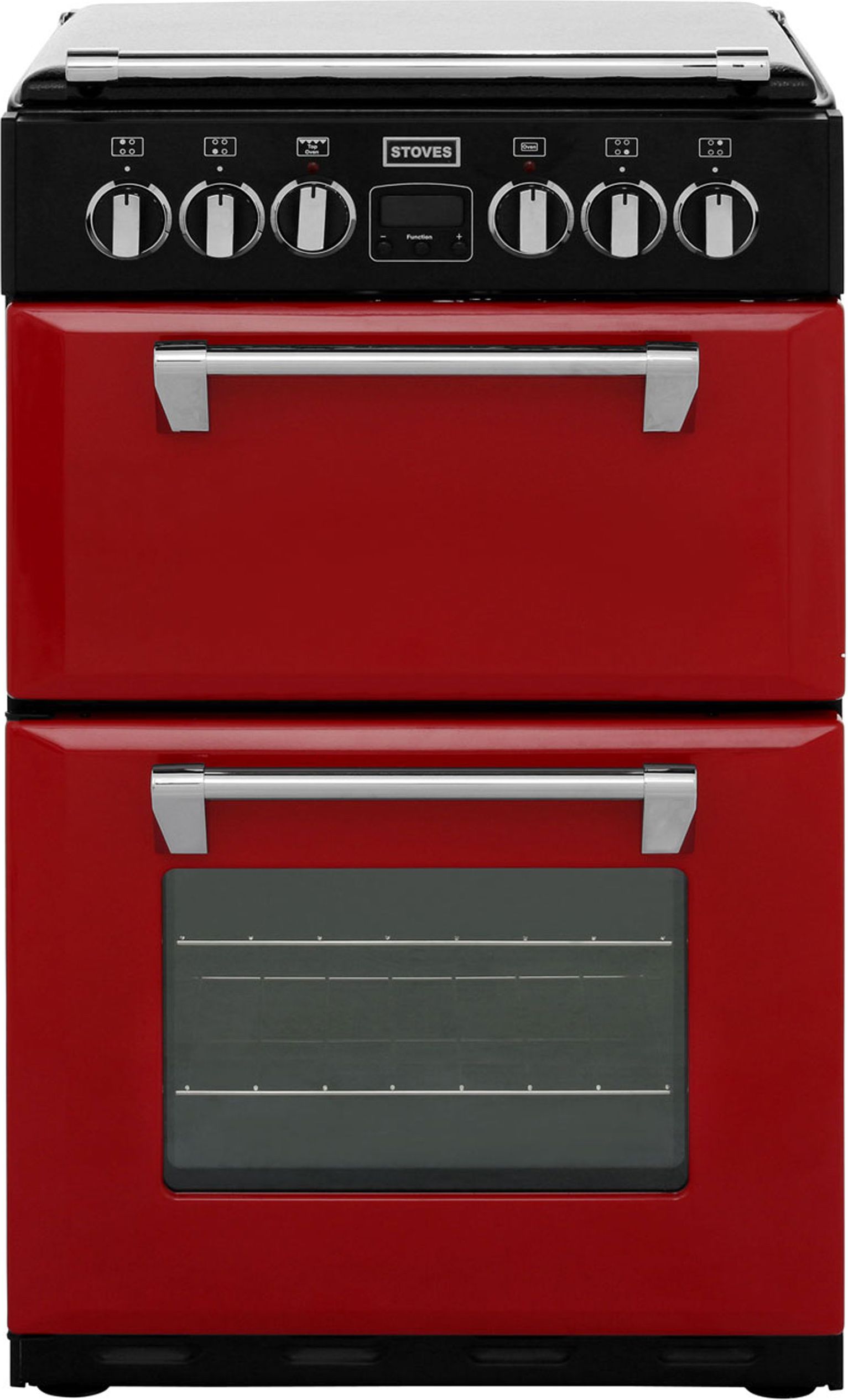 Stoves Mini Range RICHMOND550E 55cm Electric Cooker with Ceramic Hob - Jalapeno - A/A Rated, Red